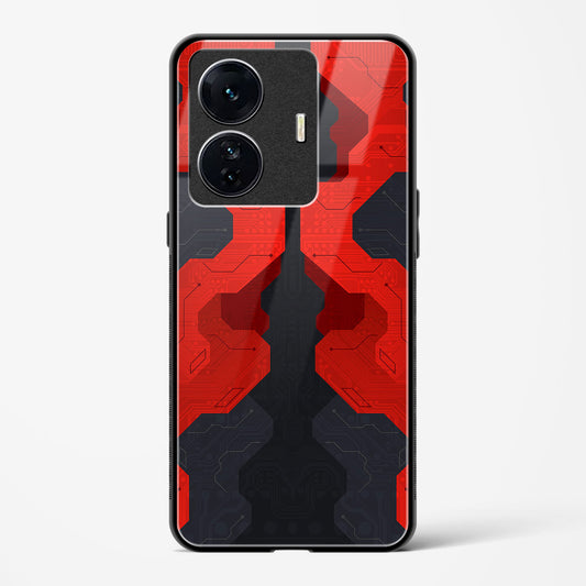 Crimson Fury - Vivo T1 Pro 5G Glass Gripper Case