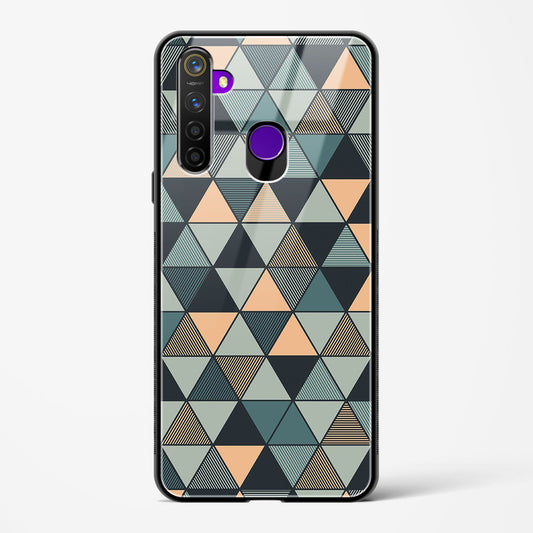 Triangle Mosaic - Realme 5 Pro Glass Gripper Case