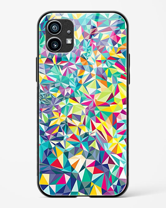 colorful geometric abstract - Nothing Phone 1 Glass Gripper Case