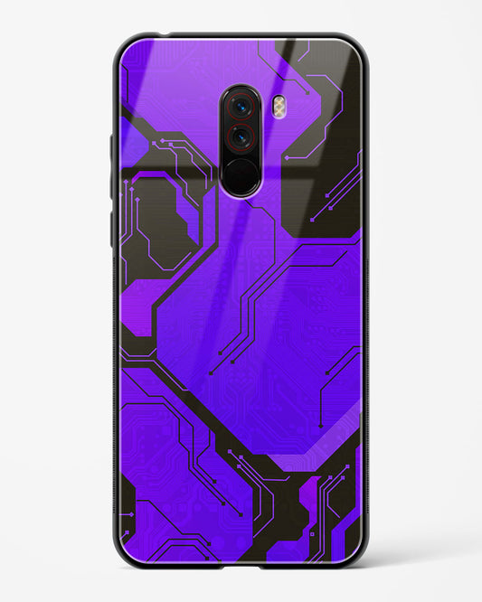 Purple Pulse - POCO F1 Glass Gripper Case