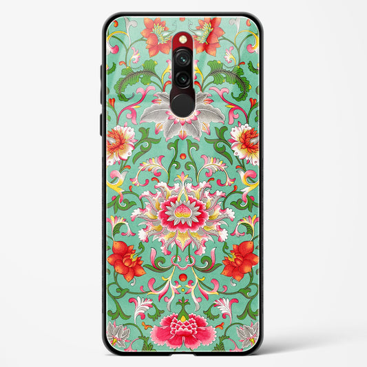 Vintage Green  - Redmi 8 Glass Gripper Case