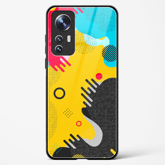 boho abstract - Xiaomi 12 Pro 5G Glass Gripper Case