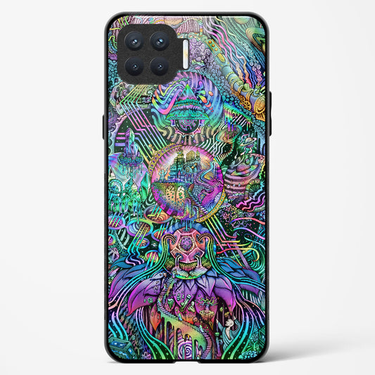 Trippy Galaxy  - Oppo F17 Glass Gripper Case