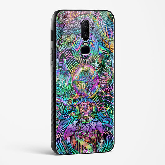 Trippy Galaxy OnePlus OnePlus 6 Glass Gripper Case