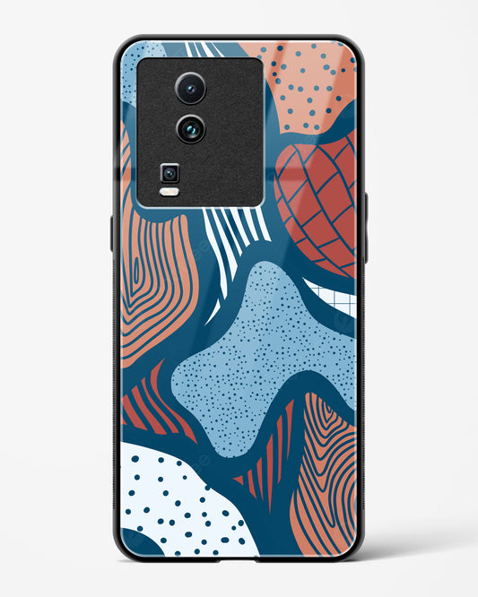 Doodle Waves - Vivo iQOO Neo 7 Pro Glass Gripper Case