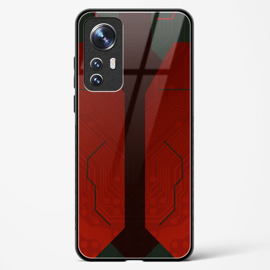 Scarlet Sentinel - Xiaomi 12 Pro 5G Glass Gripper Case