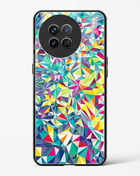 colorful geometric abstract - Vivo X90 Pro Glass Gripper Case