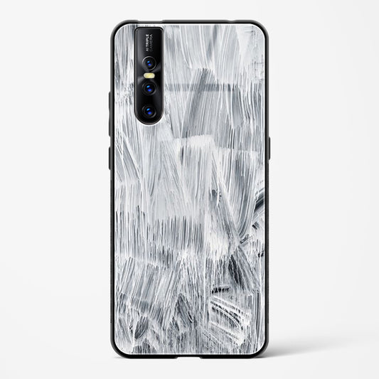 white paint - Vivo V15 Pro Glass Gripper Case