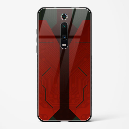 Scarlet Sentinel - Redmi K20 Glass Gripper Case