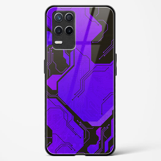 Purple Pulse - Realme 8 5G Glass Gripper Case