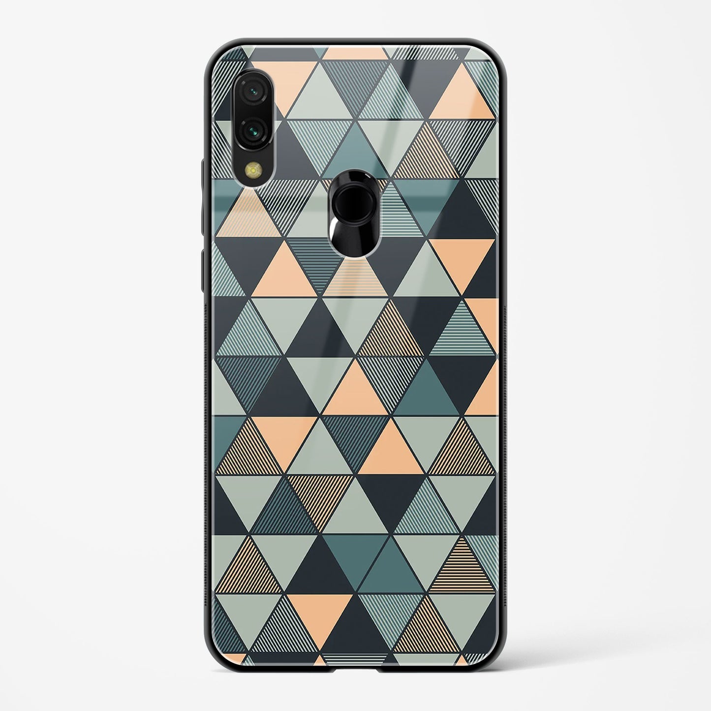 Triangle Mosaic - Redmi Note 7S Glass Gripper Case