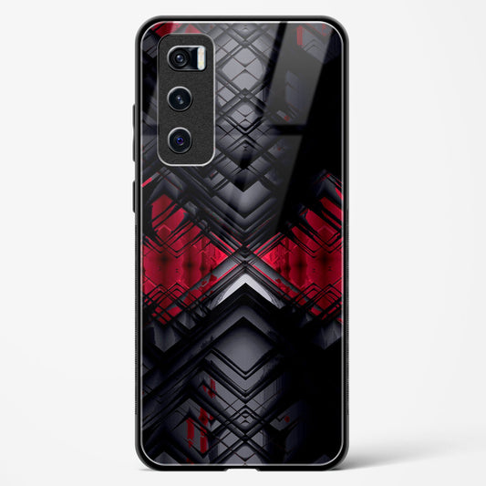 Red Eclipse - Vivo V20 SE Glass Gripper Case