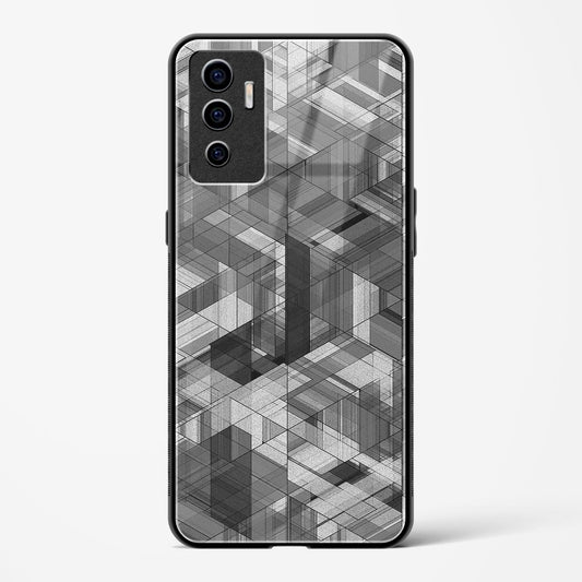 Black Diamond Grid - Vivo V23e 5G Glass Gripper Case