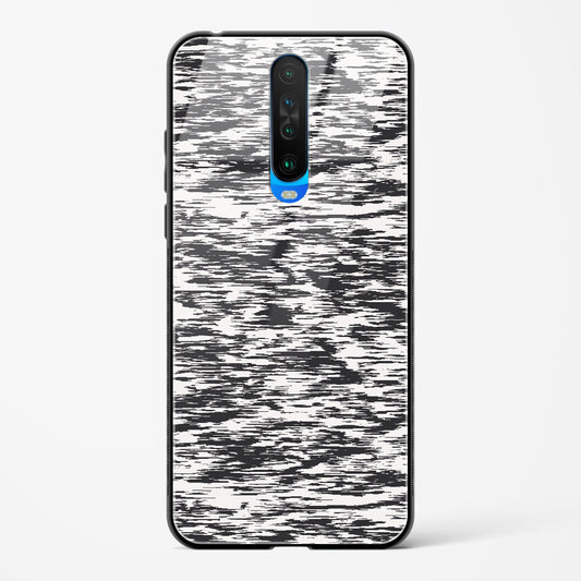 Black and White Glitch - POCO X2 Glass Gripper Case