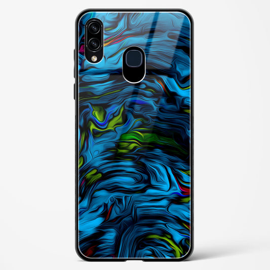 Aquatic Blue - Samsung Galaxy A10S Glass Gripper Case