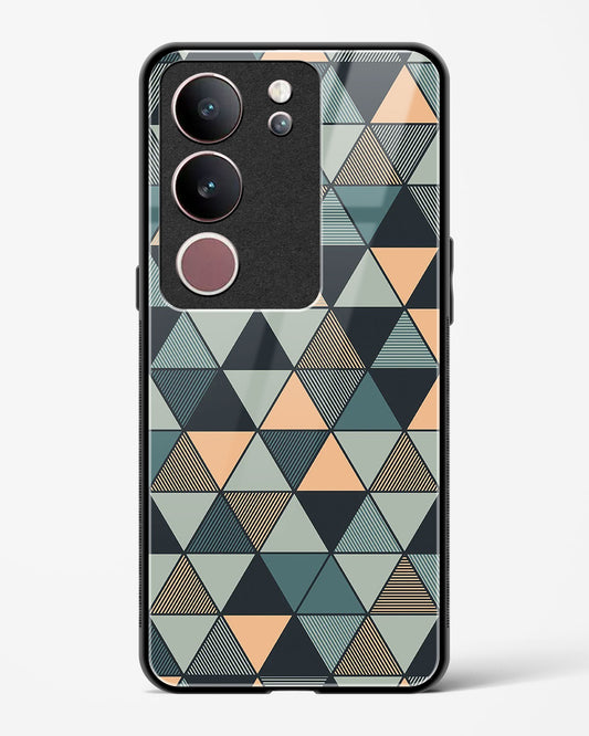 Triangle Mosaic - Vivo V29 Glass Gripper Case