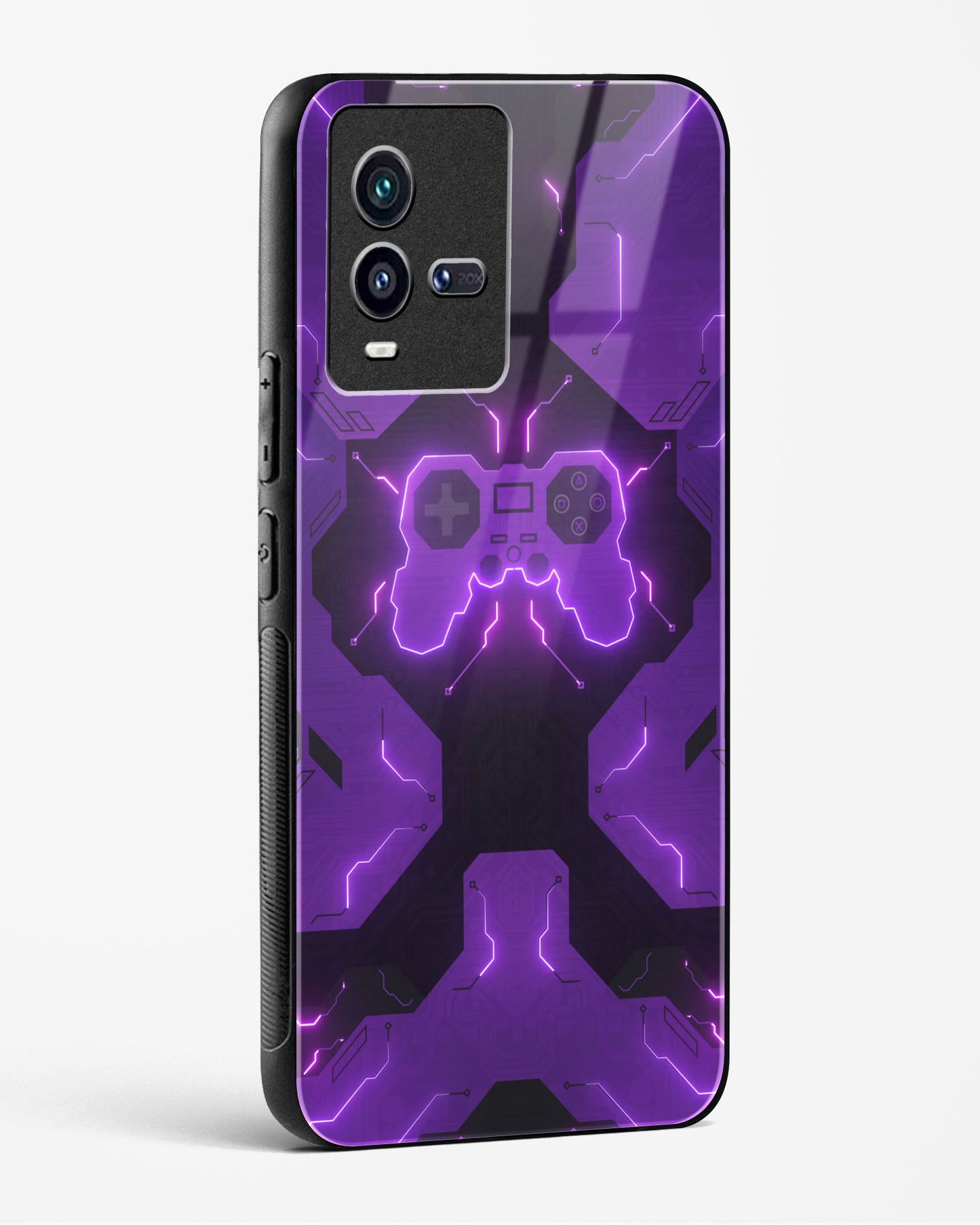 Violet Vortex - Vivo iQOO9T 5G Glass Gripper Case