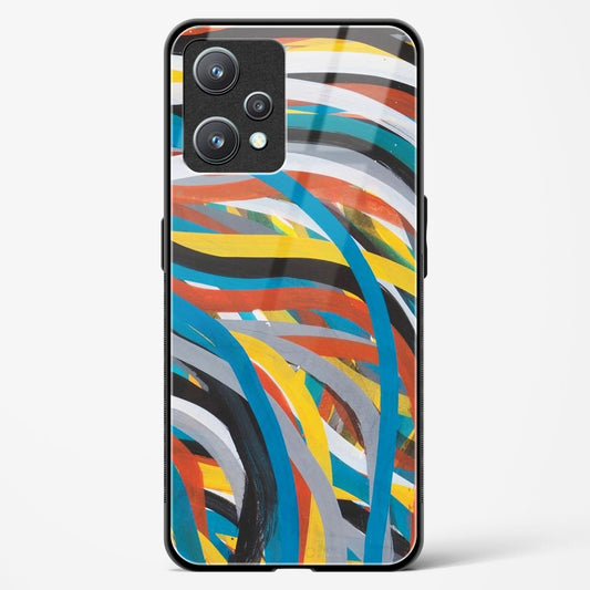 colorful stroke pattern - Realme 9 Pro Plus 5G Glass Gripper Case