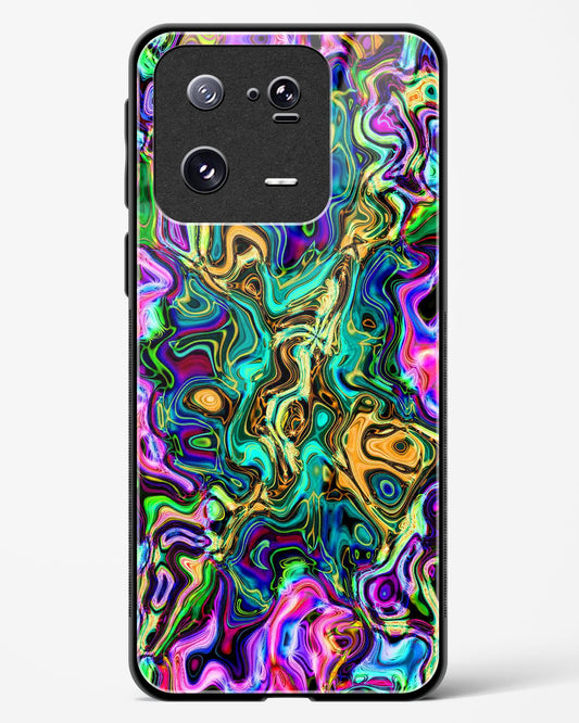 Rainbow Flames Pattern - Xiaomi 13 Pro 5G Glass Gripper Case