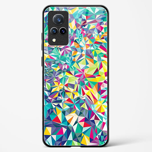 colorful geometric abstract - Vivo V21 Glass Gripper Case