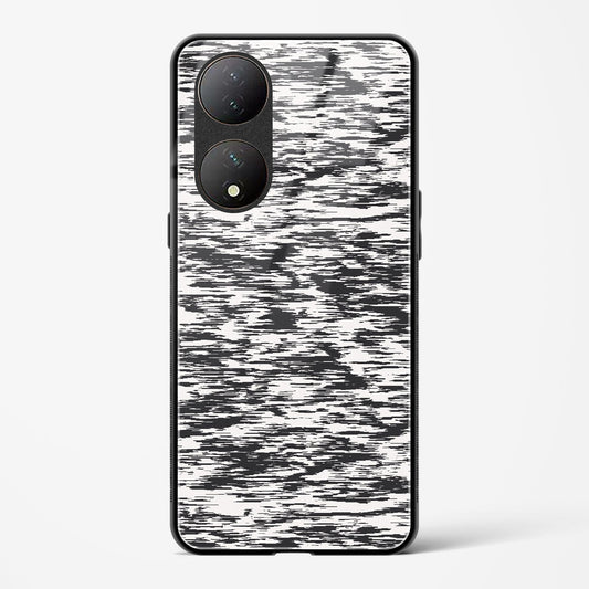 Black and White Glitch - Vivo Y100 5G Glass Gripper Case