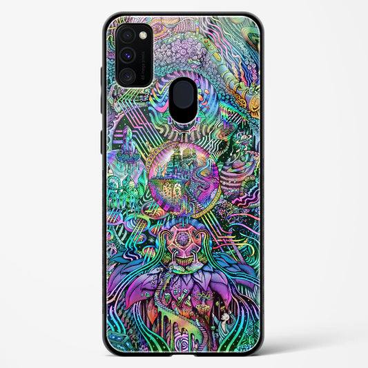 Trippy Galaxy  - Samsung Galaxy M30S Glass Gripper Case