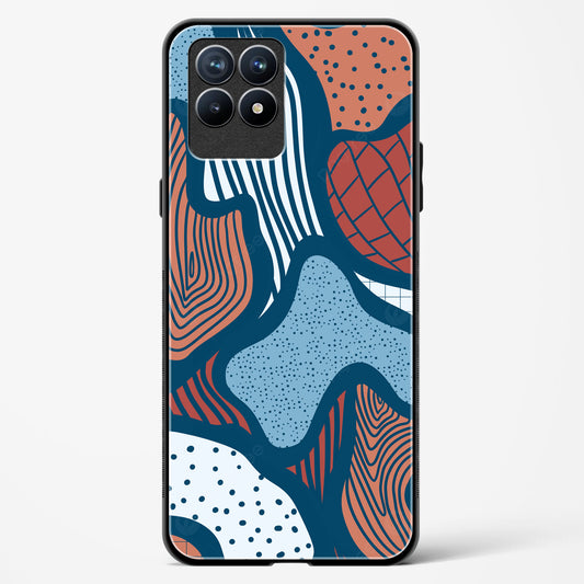 Doodle Waves - Realme 8i Glass Gripper Case