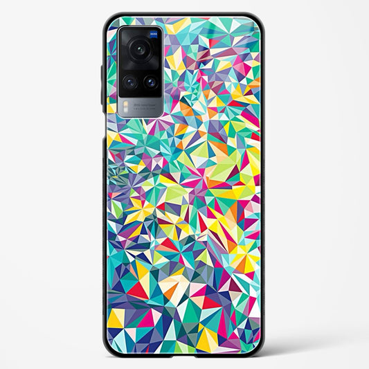 colorful geometric abstract - Vivo X60 Glass Gripper Case