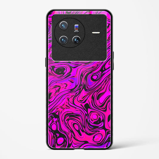 Colourful Liquid Vector - Vivo X80 5G Glass Gripper Case