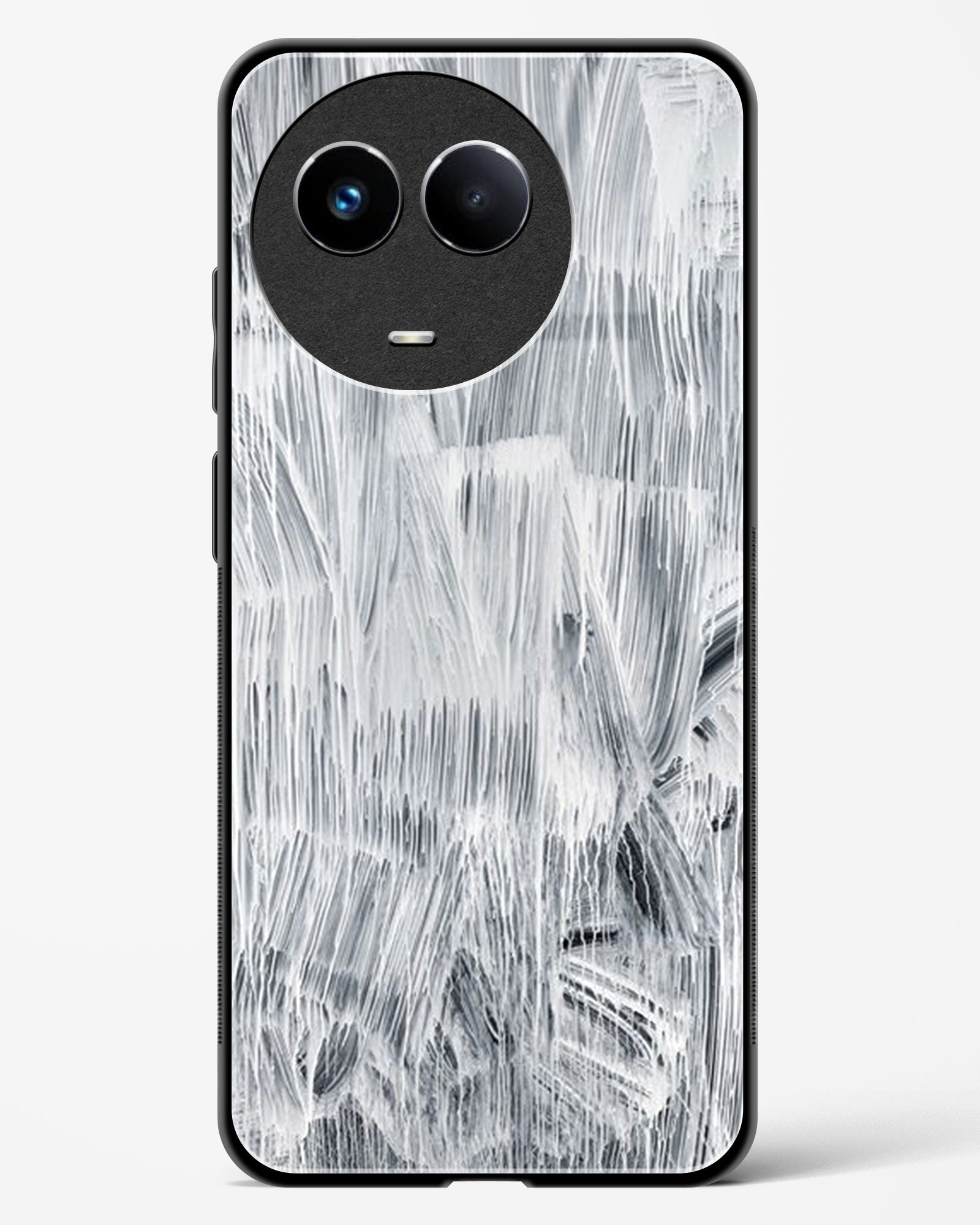 White Paint - Realme 11 5G Glass Gripper Case