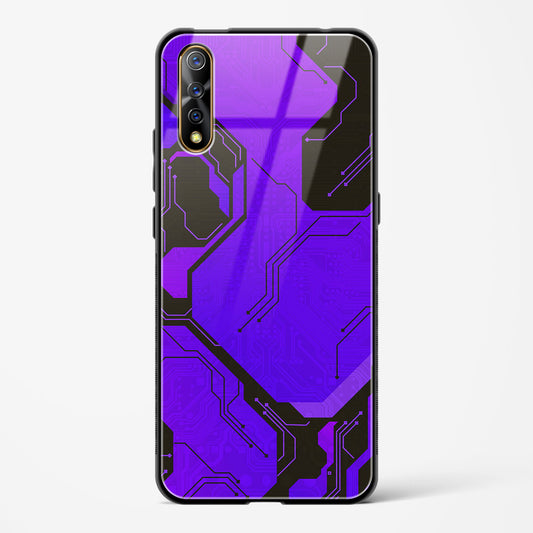 Purple Pulse - Vivo Z1X Glass Gripper Case