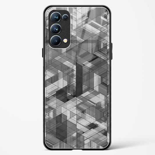 Black Diamond Grid - Oppo Reno 5 Pro Glass Gripper Case