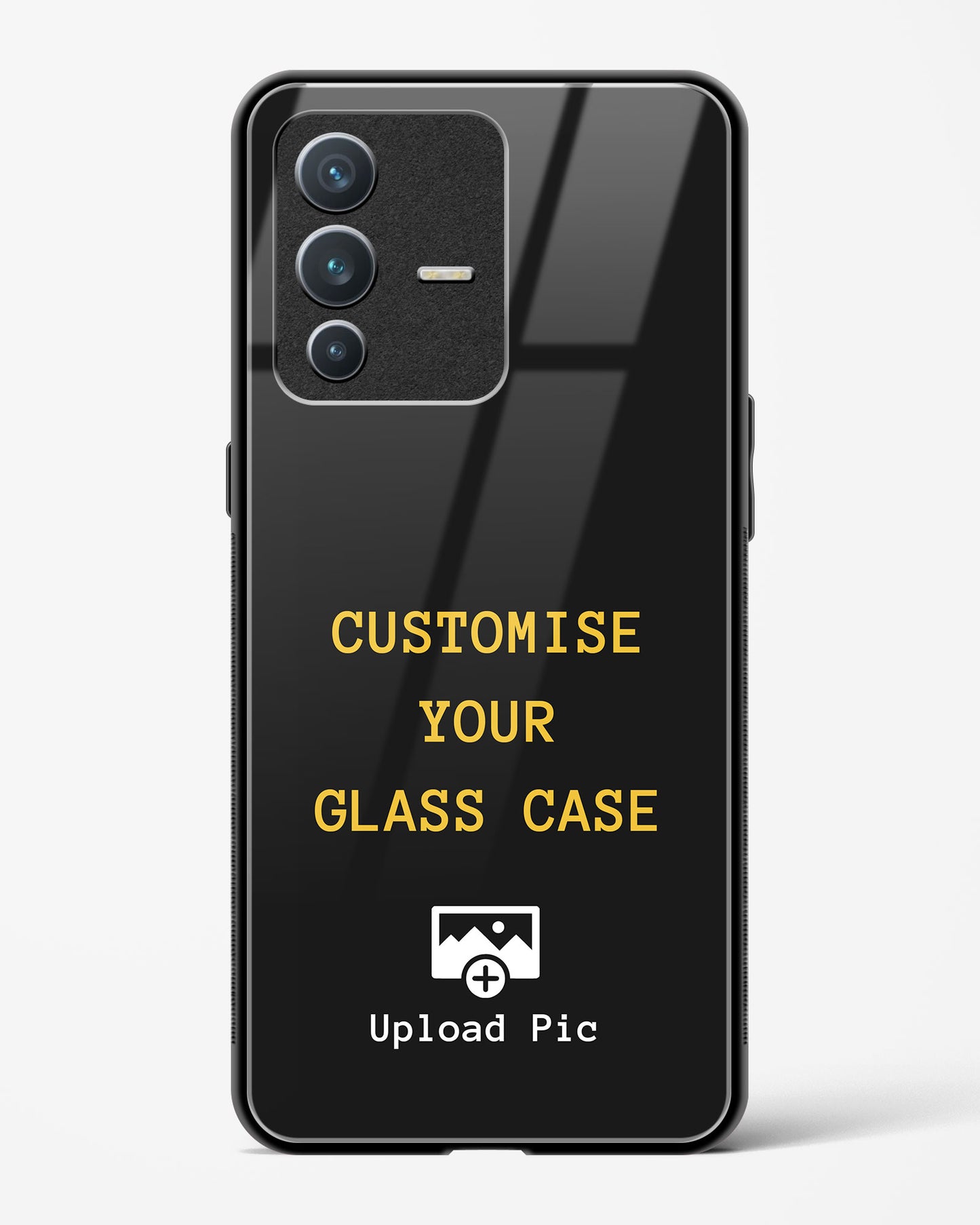 Customizable - Vivo V23 Pro Glass Gripper Case