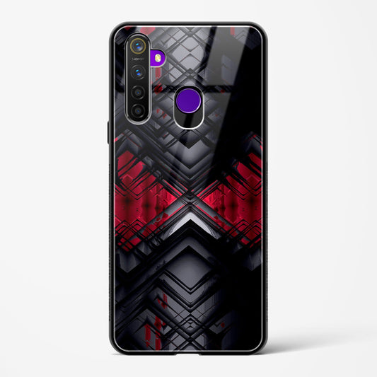 Red Eclipse - Realme 5 Pro Glass Gripper Case