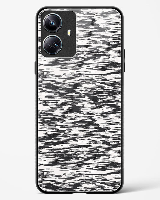 Black and White Glitch - Realme 10 Pro Plus 5G Glass Gripper Case