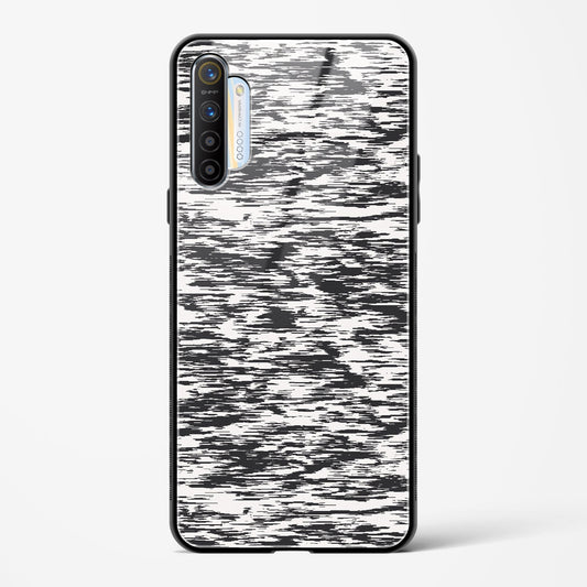 Black and White Glitch - Realme X2 Glass Gripper Case