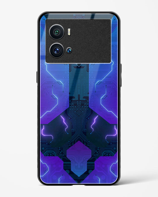 Electric Blueburst - Vivo iQOO9 Pro 5G Glass Gripper Case