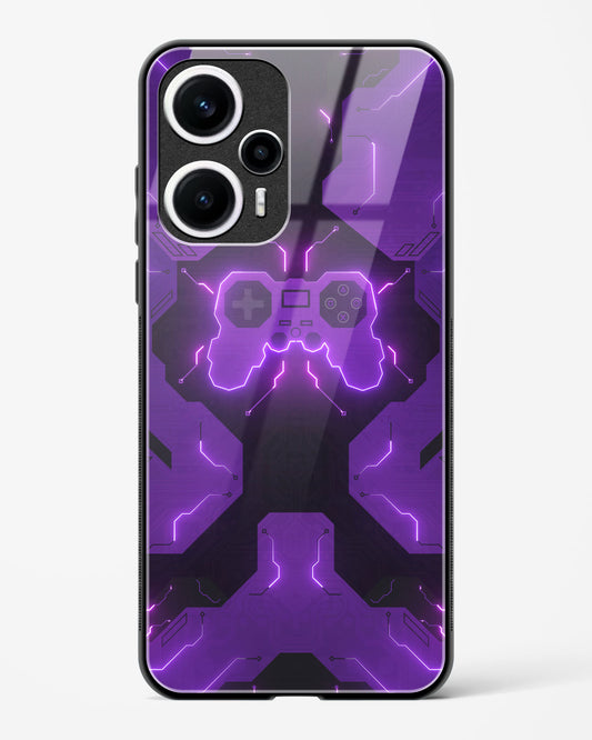 Violet Vortex - POCO F5 5G Glass Gripper Case