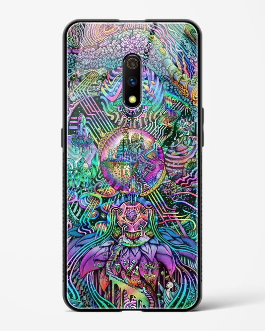 Trippy Galaxy - Realme X Glass Gripper Case