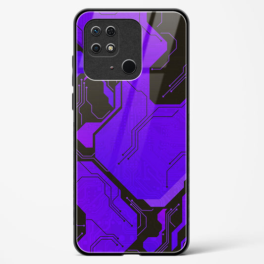 Purple Pulse - Redmi 10 Glass Gripper Case