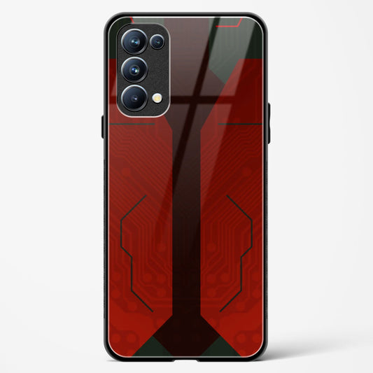 Scarlet Sentinel - Oppo Reno 5 Pro Glass Gripper Case