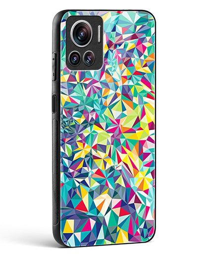 colorful geometric abstract - Motorola Edge 30 Ultra Glass Gripper Case