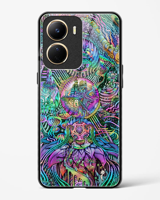 Trippy Galaxy - Vivo Y16 Glass Gripper Case