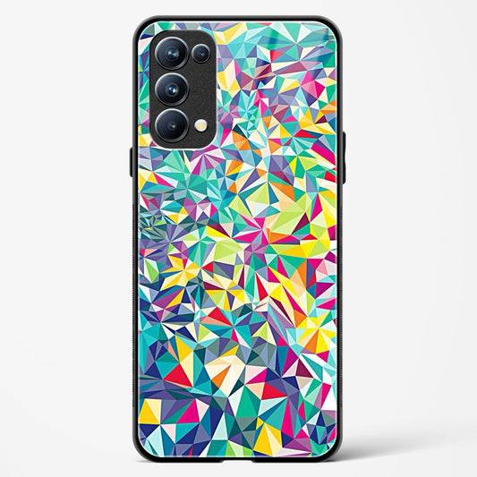 colorful geometric abstract - Oppo Reno 5 Pro Glass Gripper Case