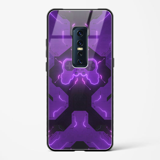 Violet Vortex - Vivo V17 Pro Glass Gripper Case