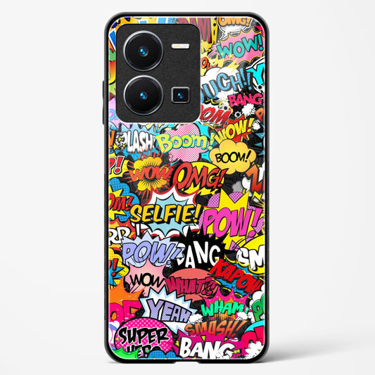 comic madness - Vivo Y35 Glass Gripper Case