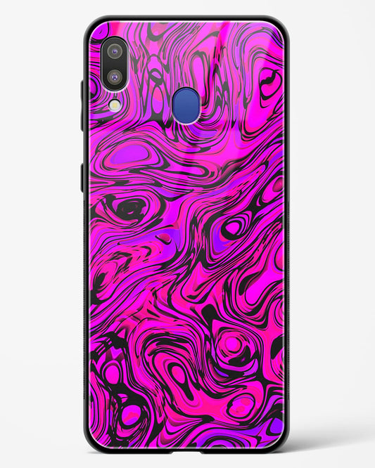 Colourful Liquid Vector - Samsung Galaxy M20 Glass Gripper Case