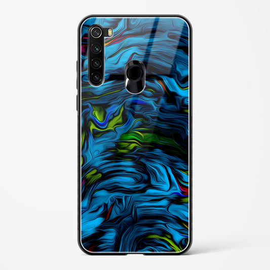 Aquatic Blue - Redmi Note 8 Glass Gripper Case