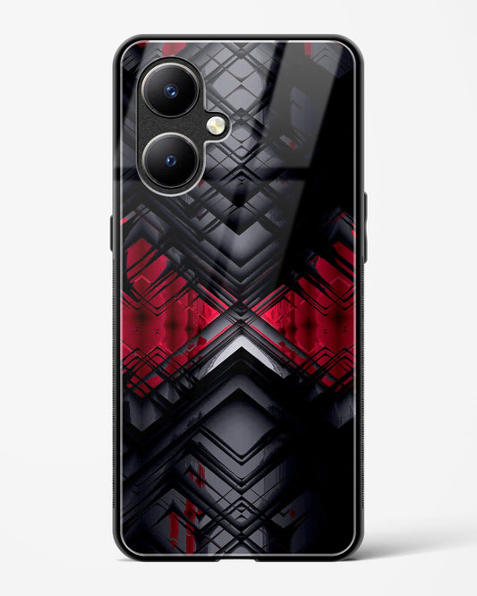 Red Eclipse - Vivo Y27 Glass Gripper Case