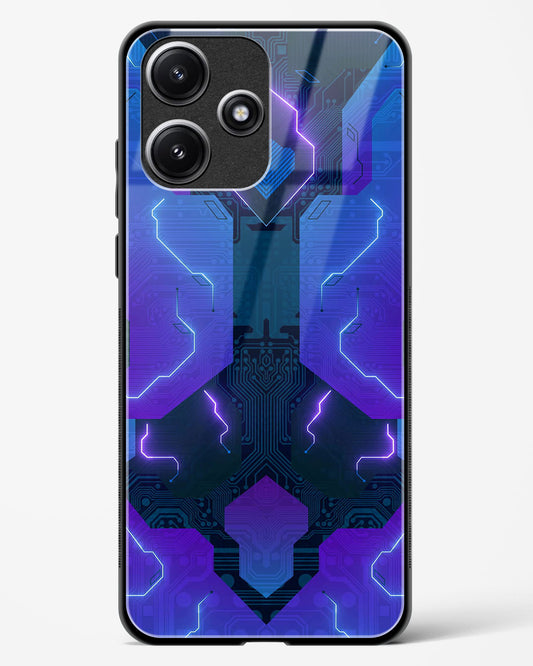 Electric Blueburst - POCO M6 Pro 5G Glass Gripper Case